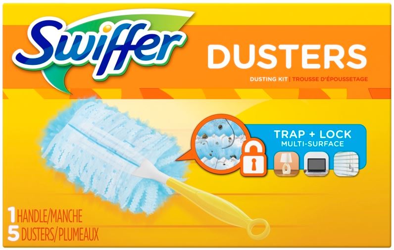 DUSTER SWIFFER STARTER KIT 5 RAGS & 1 HNDL (KT) - Dusters